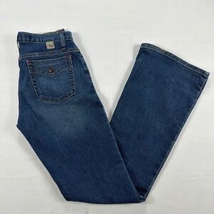 Cruel Girl Low Rise Flare Jeans Stretch Denim Size 9 X-Long Blue Western Pants
